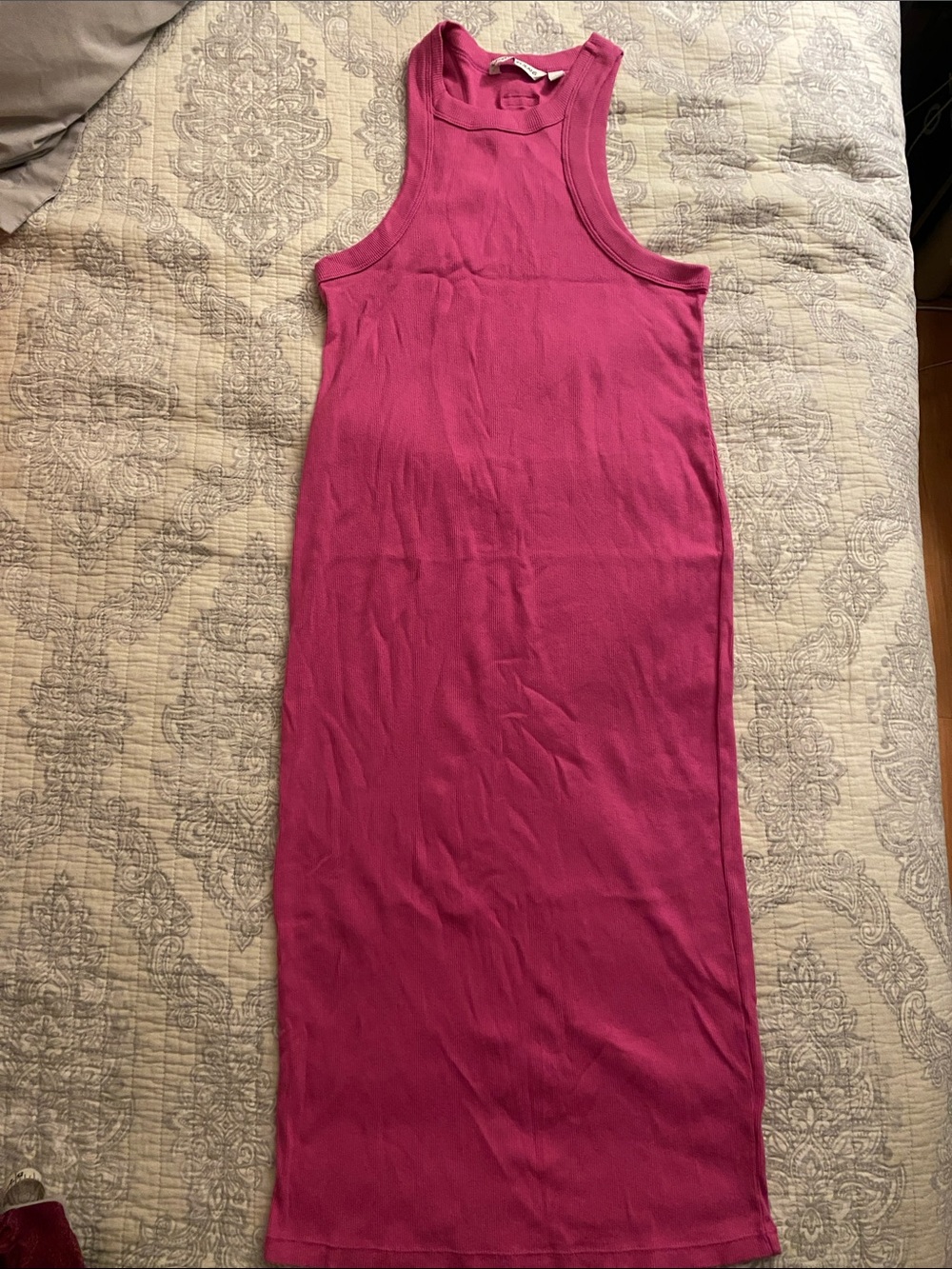 Calvin Klein Jeans Fuchsia Sleeveless Maxi Tank Dress